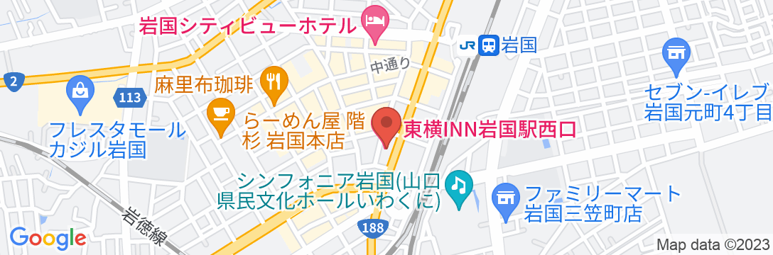 東横INN岩国駅西口の地図