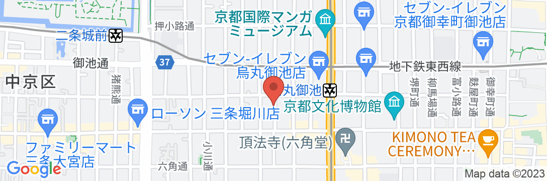 ホテル四季彩京都の地図