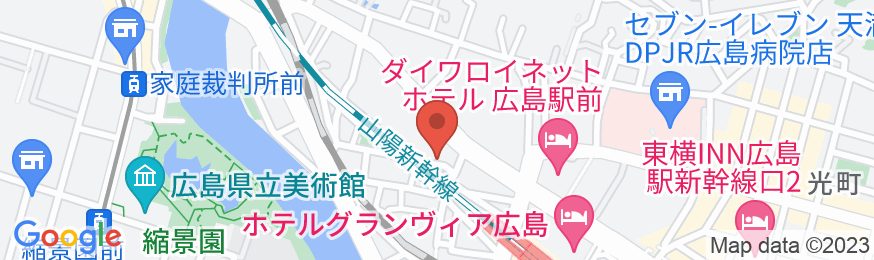 天然温泉ホテルリブマックスPREMIUM広島の地図