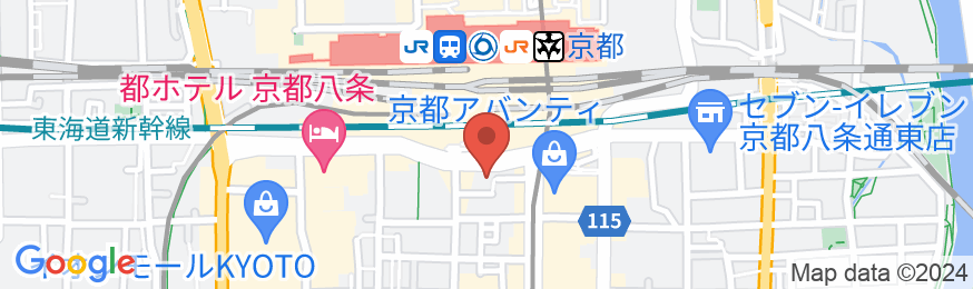三交イン京都八条口〈雅〉～四季乃湯～の地図