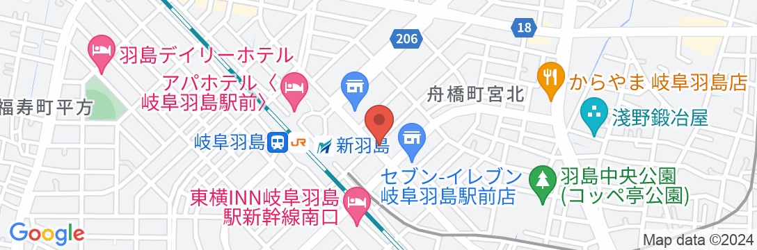 ゲストハウス岐阜羽島心音の地図