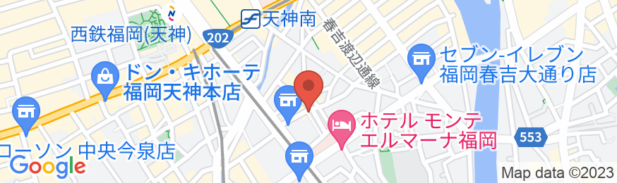 Apartment Hotel Tenjin TUMUGUの地図