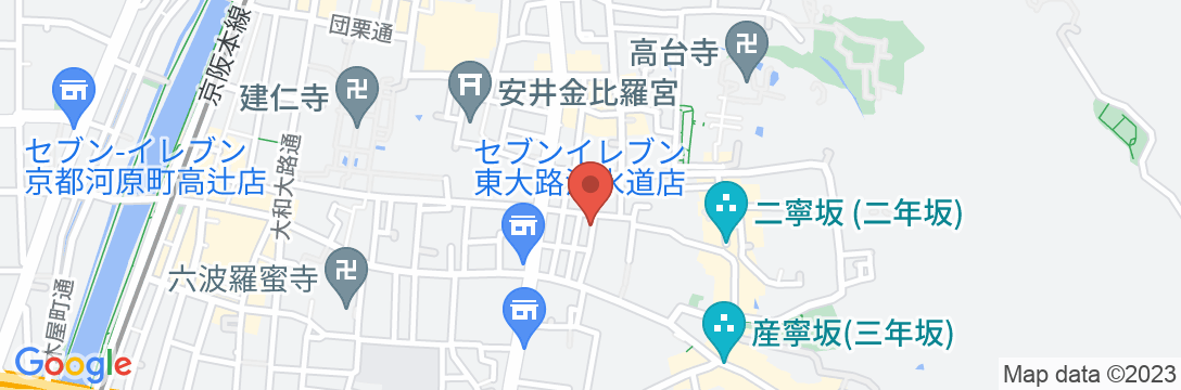 RESI STAY 八坂庵の地図