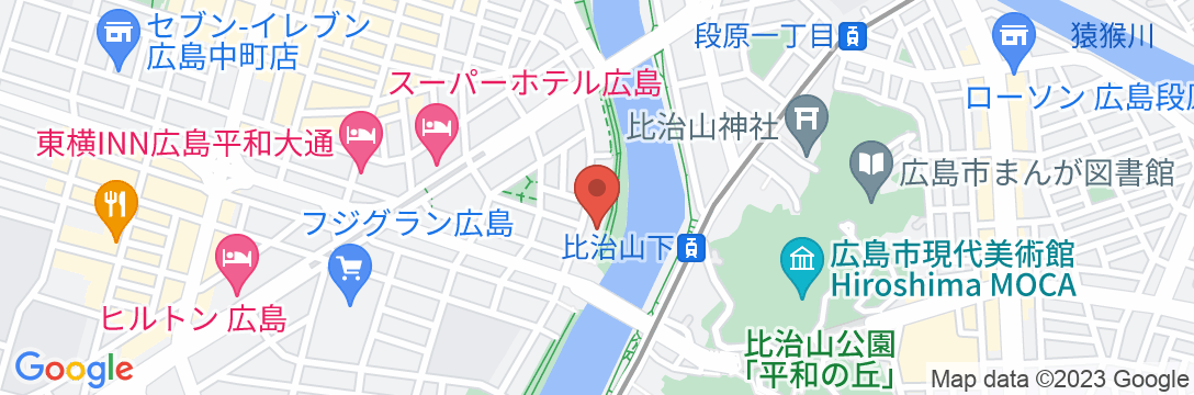 Alphabed 広島平和大通りの地図