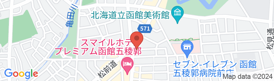 函館十字屋ホテルの地図