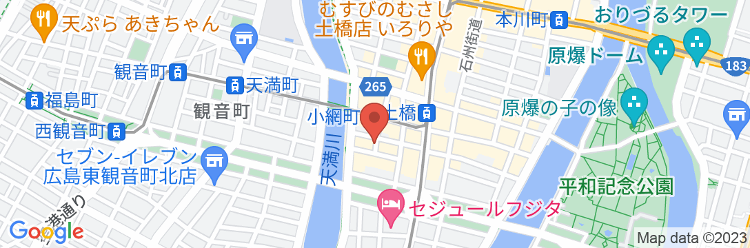 ホテルプロモート広島の地図