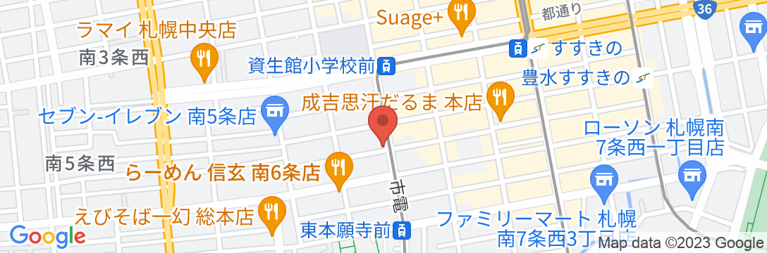 ランドーホテル札幌スイーツの地図