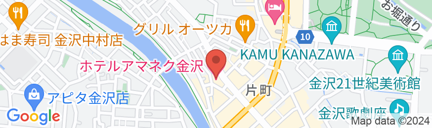 ホテルアマネク金沢の地図