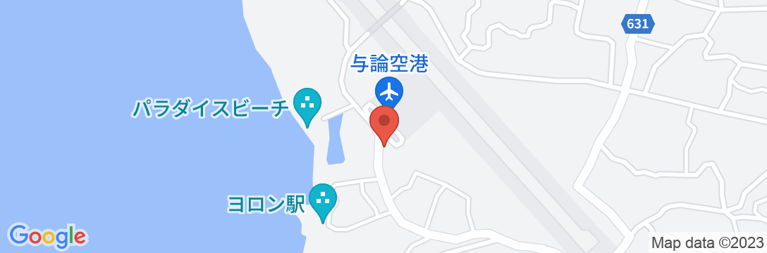 サンセットビーチマリブ 前田旅館<与論島>の地図