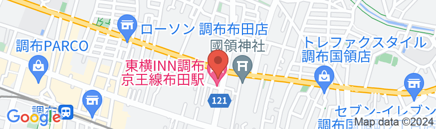 東横INN調布京王線布田駅の地図