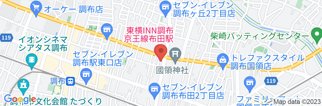 東横INN調布京王線布田駅の地図