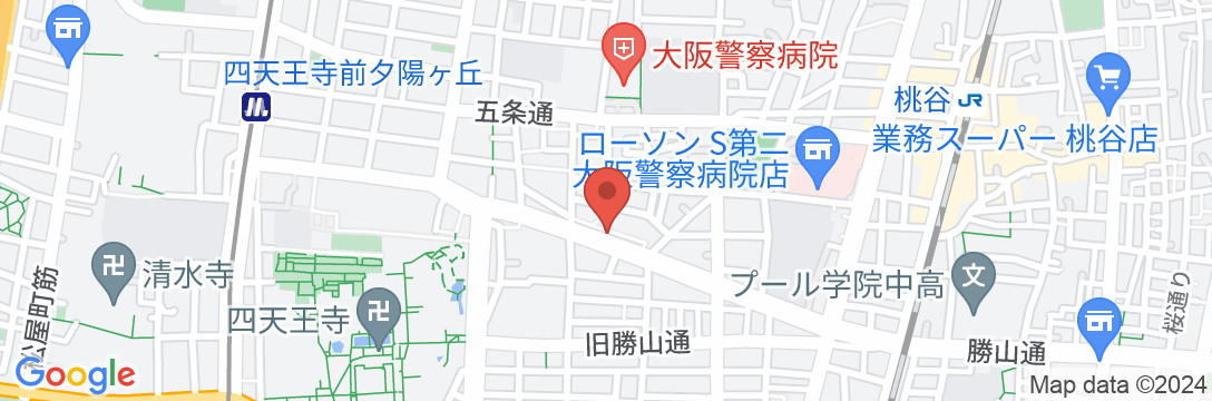 HOTEL SHINPOIN OSAKA(ホテル真法院大阪)の地図