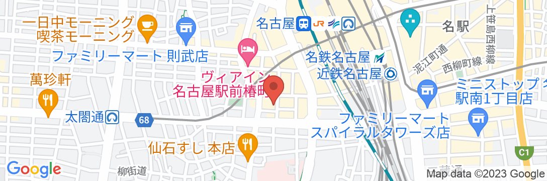 スマイルホテル名古屋新幹線口の地図