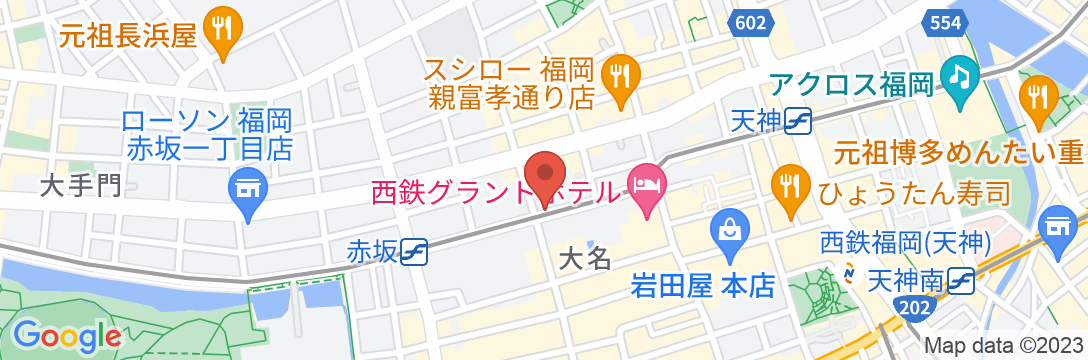 博多グリーンホテル天神の地図