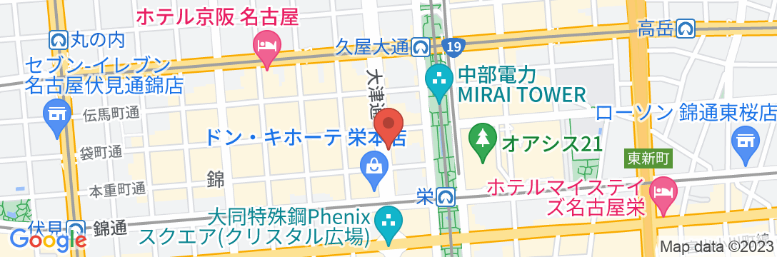 アパホテル〈名古屋錦〉EXCELLENTの地図
