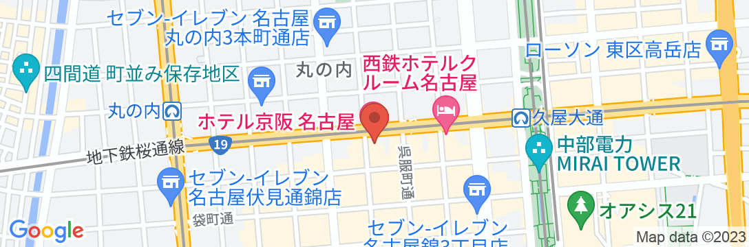 ホテル京阪 名古屋の地図