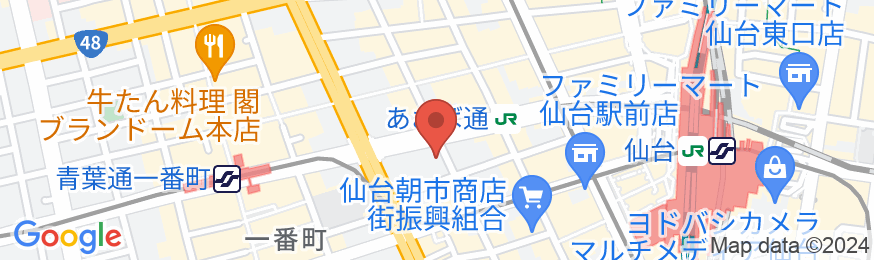 ホテル京阪 仙台の地図