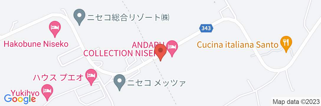 ANDARU COLLECTION NISEKO(アンダルコレクションニセコ)の地図