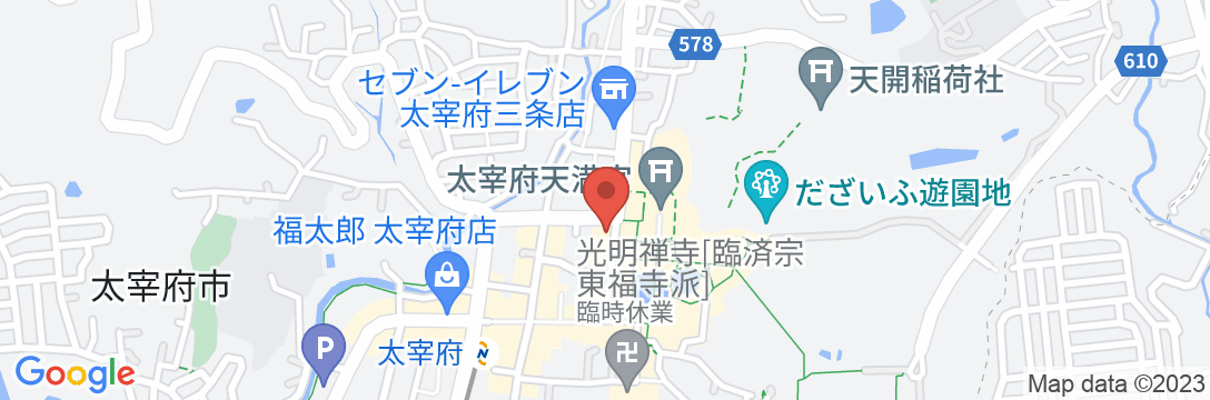 HOTEL CULTIA 太宰府の地図