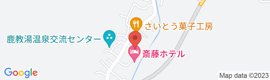 鹿教湯温泉 ふぢや旅館の地図