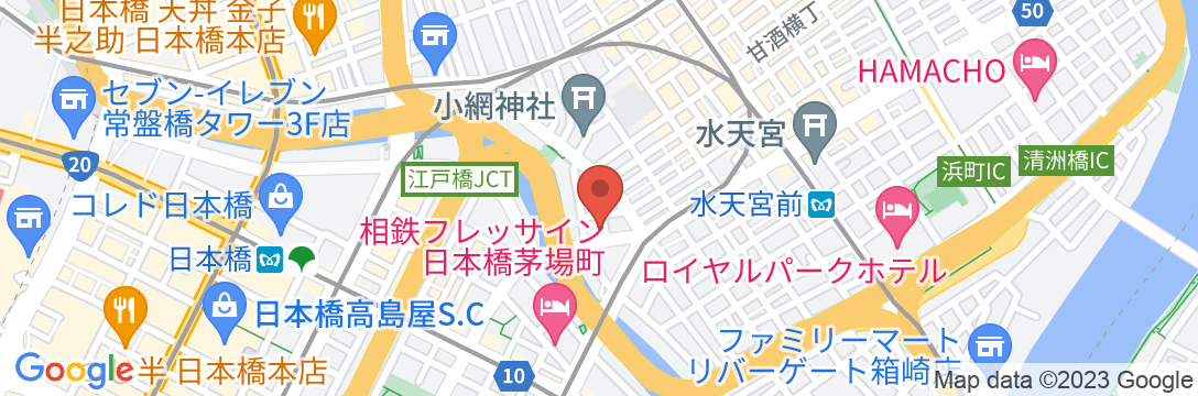 ホテルリブマックス日本橋小網町の地図