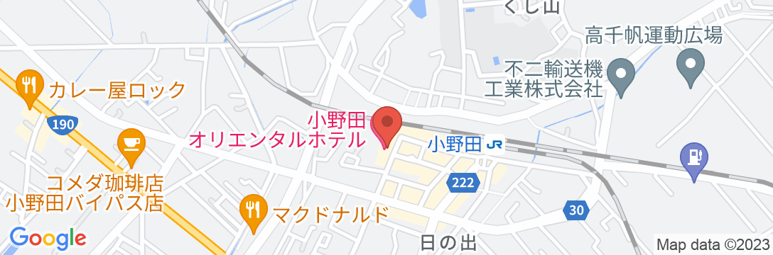 小野田オリエンタルホテルの地図