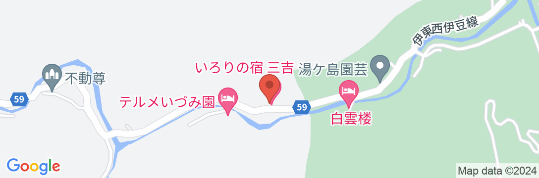 いろりの宿 三吉の地図