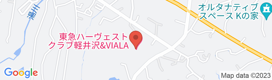 ホテルハーヴェスト軽井沢の地図