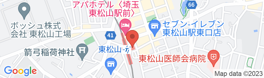 アパホテル〈埼玉東松山駅前〉の地図