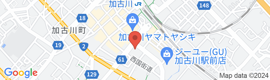 天然温泉 花乃井の湯 スーパーホテル加古川駅前の地図