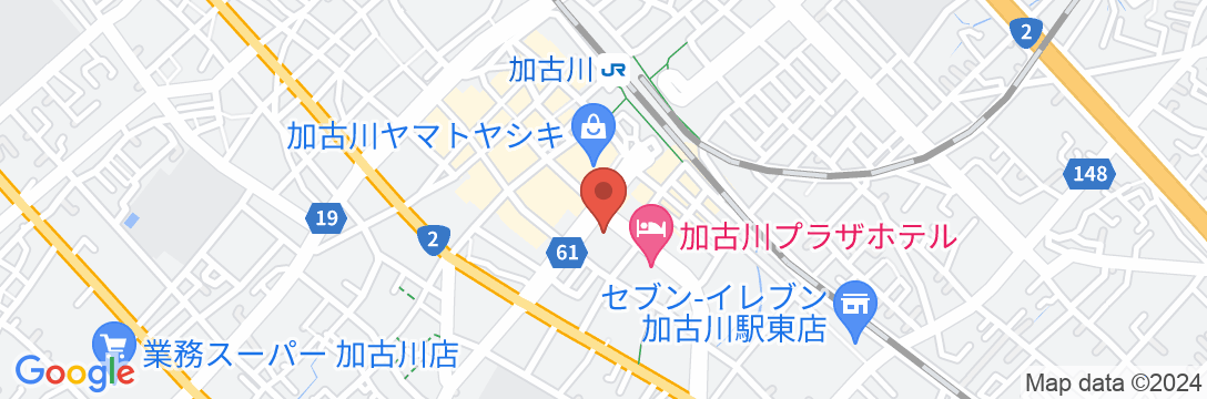 天然温泉 花乃井の湯 スーパーホテル加古川駅前の地図
