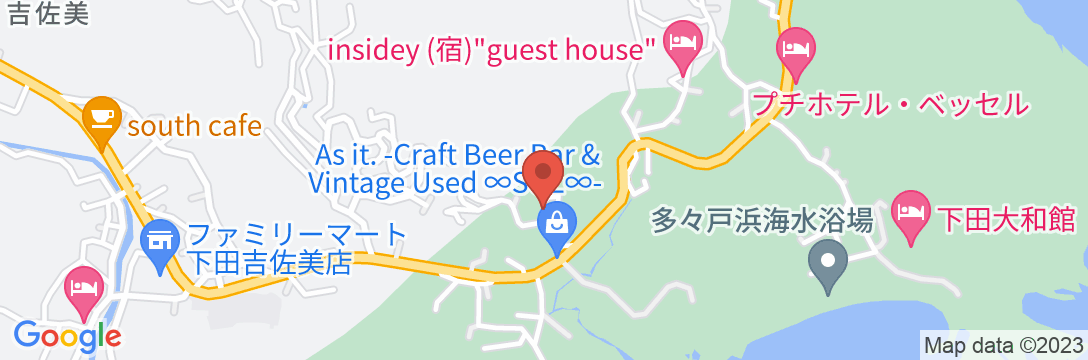 入田浜山荘の地図