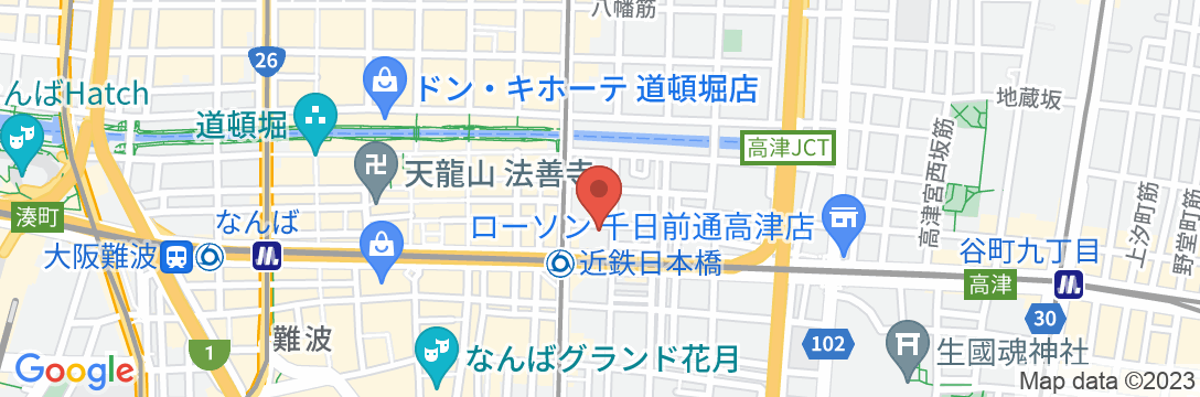 シナモンホテルの地図