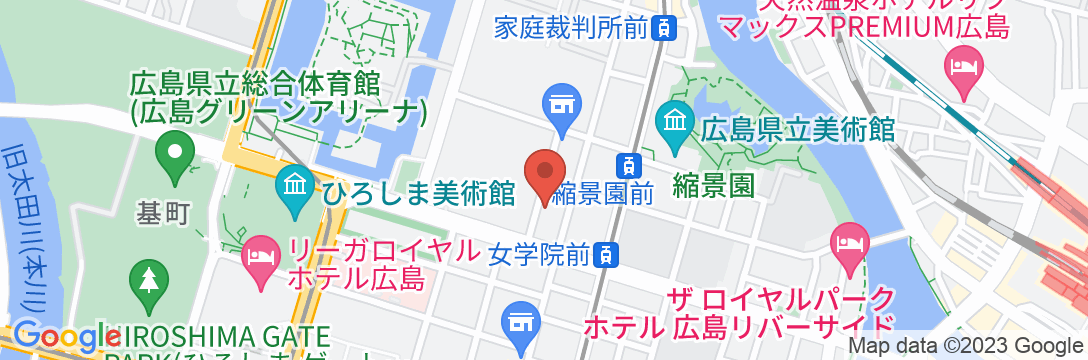 ヴァリエホテル広島の地図