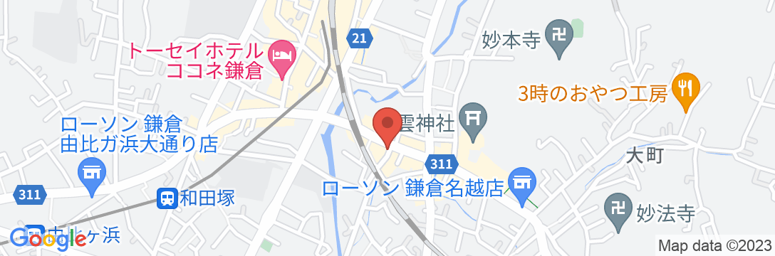 貸切民宿 KAMAKURA FINE houseの地図