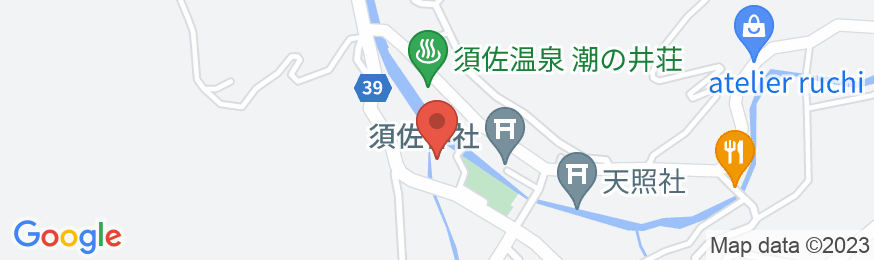 出雲須佐温泉ゆかり館の地図
