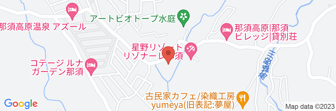 星野リゾート リゾナーレ那須の地図