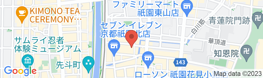 京都ぎおんの宿の地図