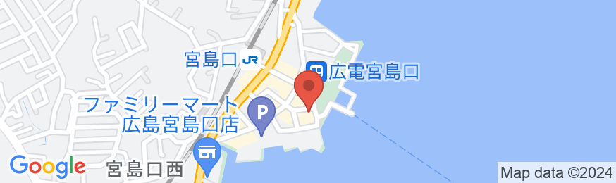 宮島コーラルホテルの地図