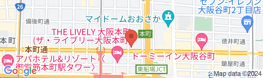 ABホテル大阪堺筋本町の地図