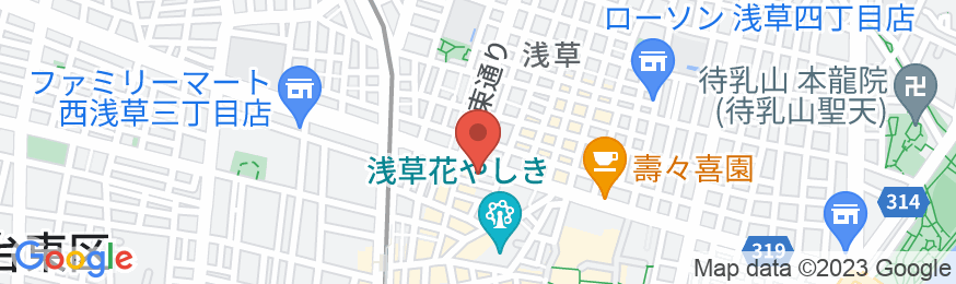 hotel MONday 浅草の地図