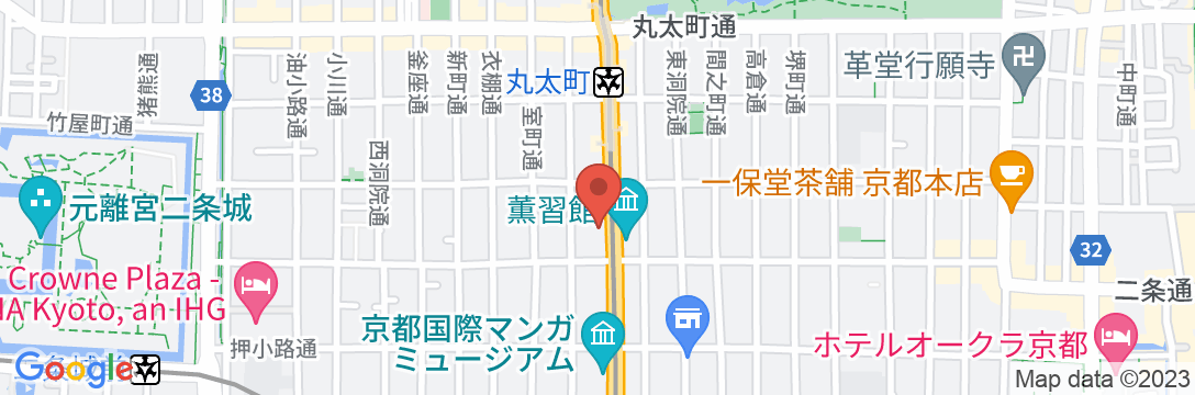 hotel MONday 京都烏丸二条の地図