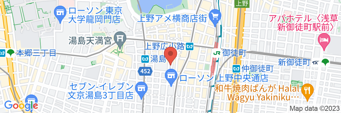 MIMARU東京上野御徒町の地図