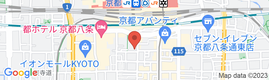 ロイヤルツインホテル京都八条口の地図