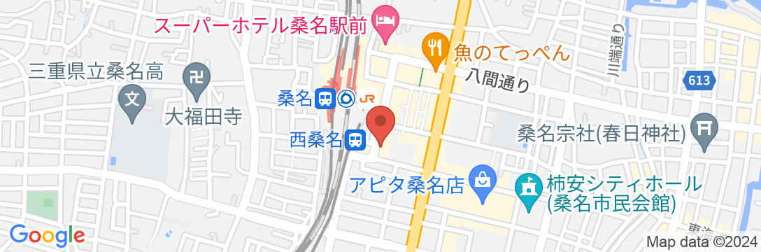 三交イン桑名駅前の地図