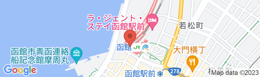 JRイン函館の地図