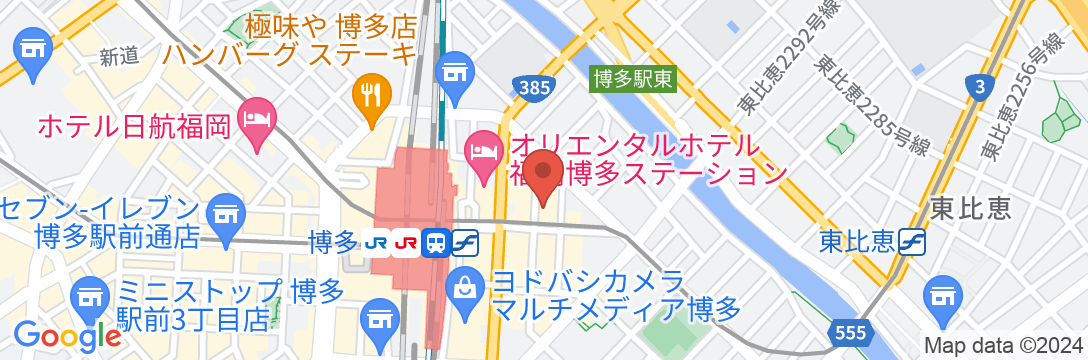 FORZA ホテルフォルツァ博多駅筑紫口IIの地図