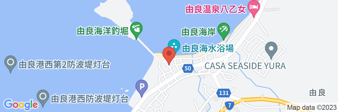 由良温泉 民宿 石川の地図