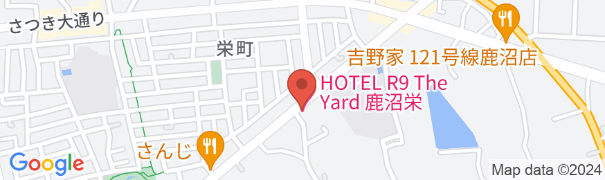 HOTEL R9 The Yard 鹿沼栄の地図