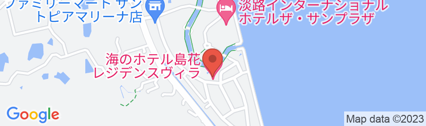 海のホテル島花 レジデンスヴィラ<淡路島>の地図